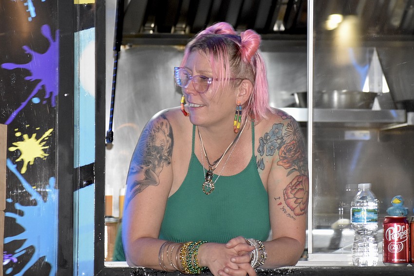 Pixie Ziegler enjoys the atmosphere of the event.