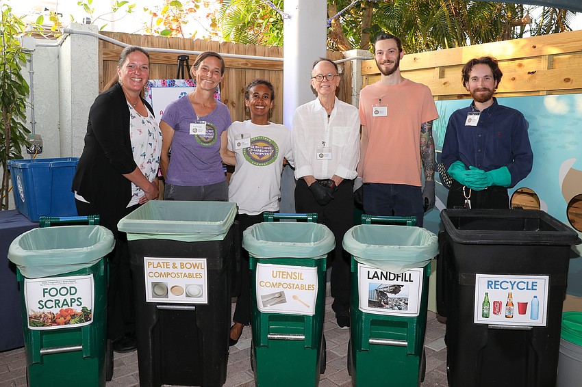 Party on the Pass is a zero-waste event, and sisters Tammy and Tracie Troxler are working with Alex Jordan, Joe Zucchini, Will Park and Trent Berry, who are from Sunshine Community Compost.