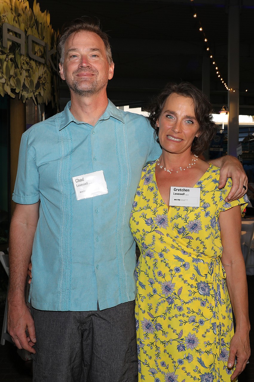 Chad and Gretchen Lovewell. Gretchen Lovewell is the head of Mote's Stranding Investigation program.
