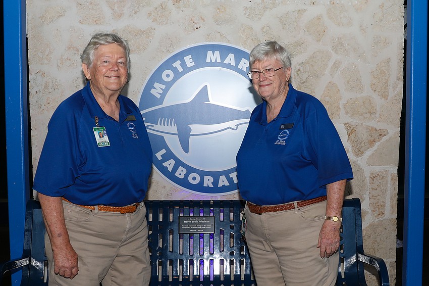 Sisters and Mote Marine docents are Virginia and Carol Miller, who have been volunteers for 28 and 25 years, respectively.
