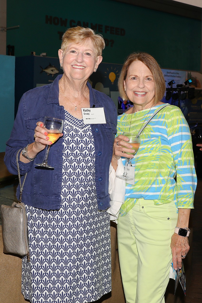 Kathy Grady and Carolyn Hill are looking forward to lite-bites served by area restaurants.