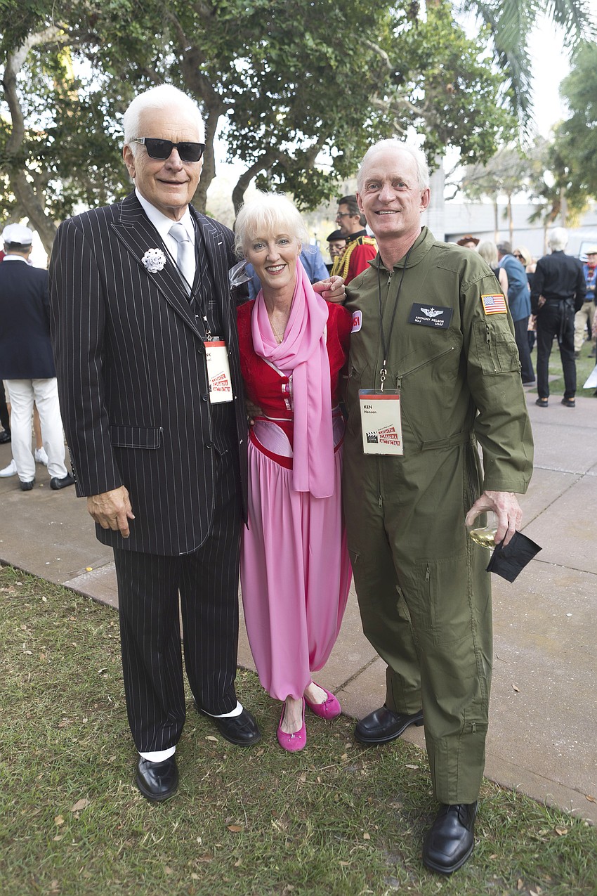 Frank Martucci with Mitzie and Ken Henson aka Jeannie and Anthony Nelson
