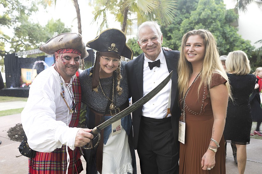 Dan and Sarah Hoff with Dean Eisner and daughter Sarah Eisner