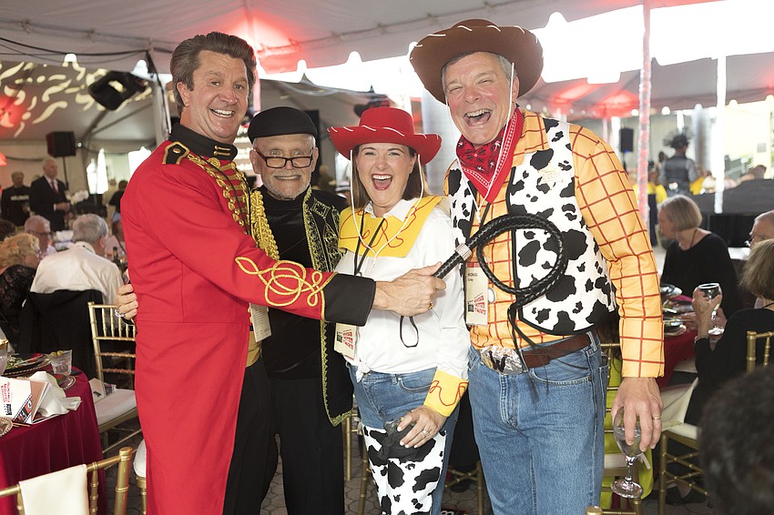 Michael Ballantyne and Ron Kendall with Stacey and Michael Corley