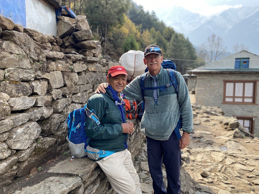 Sherpa Pema Dorje and Robert Sherman