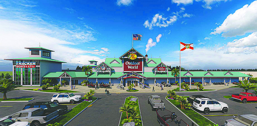 St. Johns County issued two permits March 21 for Bass Pro Shops’ plans to open an Outdoor World store and outdoor showroom in St. Johns County in 2024. The site is in St. Augustine on vacant land along World Commerce Parkway south of World Golf Village.