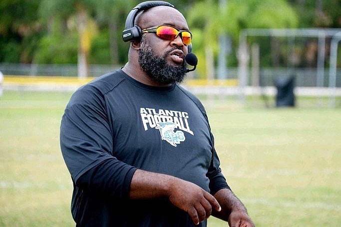 Former Mainland defensive lineman Jerrime "Squatty" Bell is the new head football coach at Mainland High. Courtesy photo