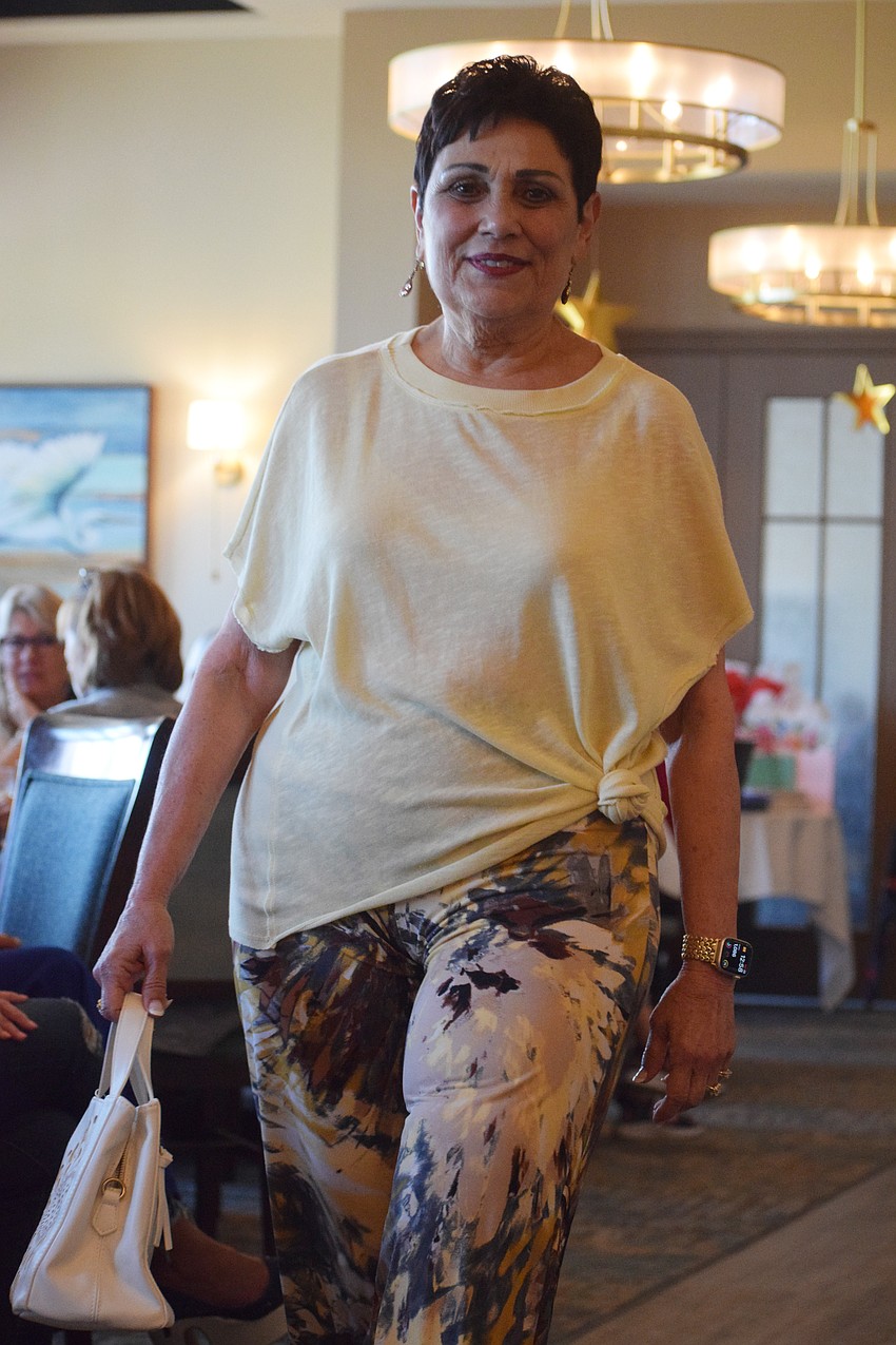River Strand's Peggy O'Shaughnessy's biggest fear when hitting the runway is that she'd trip, but it was smooth sailing as she made her way down the runway and back.