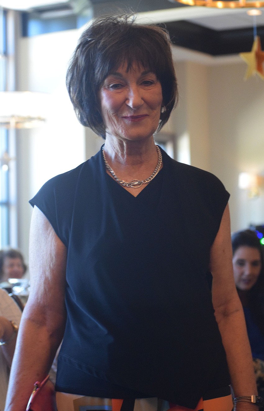 River Strand's Mary Ann Cardillo finishes her second go on the runway.