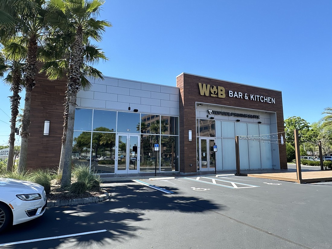 The main entrance to World of Beer Bar & Kitchen that closed in May 2023 at 5105 Butler Blvd.