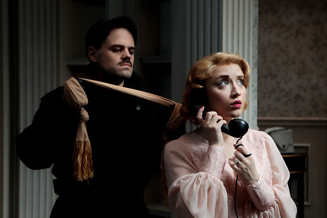 Asolo Rep's "Dial M For Murder," the musical based on the classic Alfred Hitchcock film, runs through April 25 at the FSU Center for the Performing Arts.