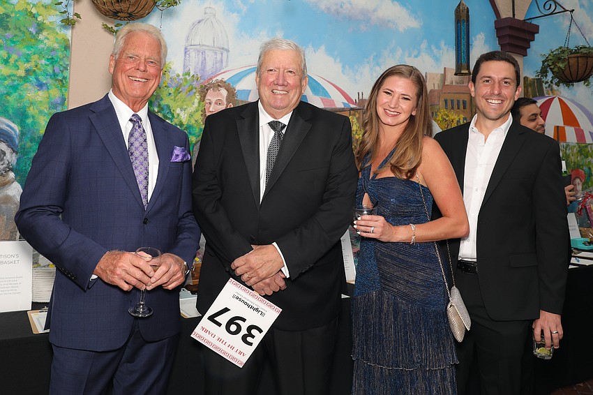 Jeff Riddell, Dr. Scott Ames, with Jillian and Dr. Robert Augustine