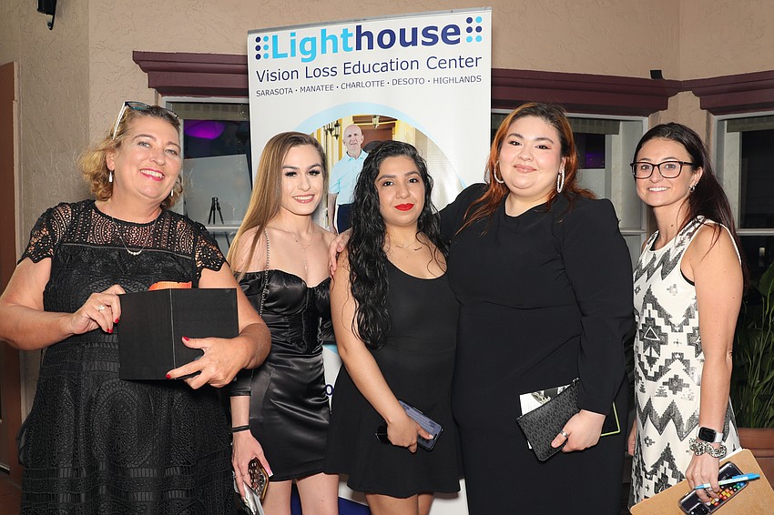 Julie Gramazio, Alexis Tsantles, Veronica Rivero, Patricia Navarrete and Lighthouse Outreach Coordinator Megan Kvedar
