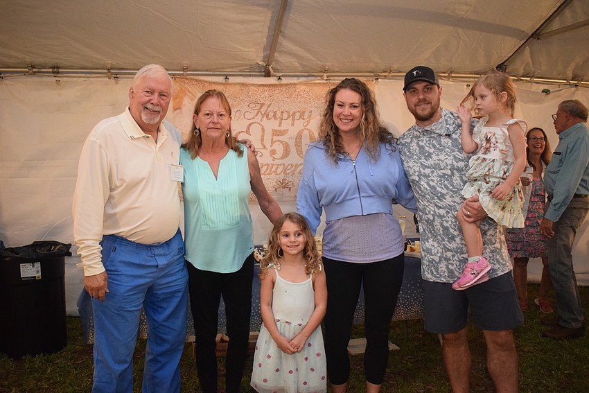 Dave Baughman, Barb Baughman, Charlotte Christenson, Kim Christenson, Jake and Nora Christenson