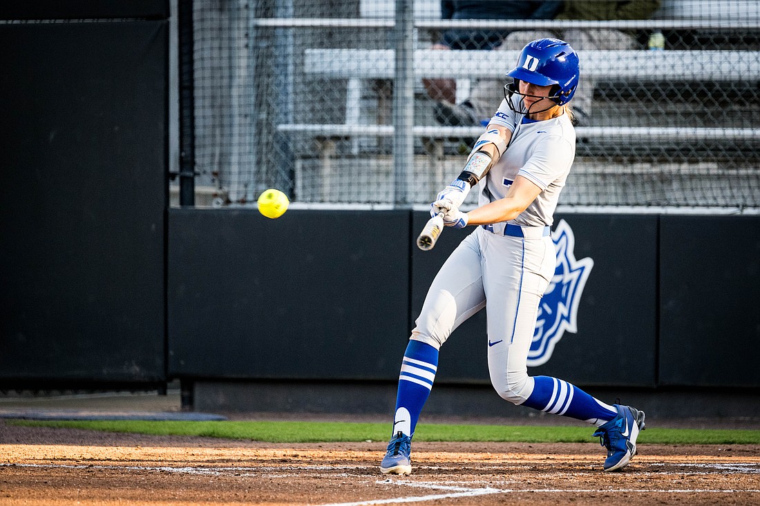 Former Lakewood Ranch High softball star Claire Davidson gave up pitching for Duke University this season — and it has led to the best hitting results of the senior's career.