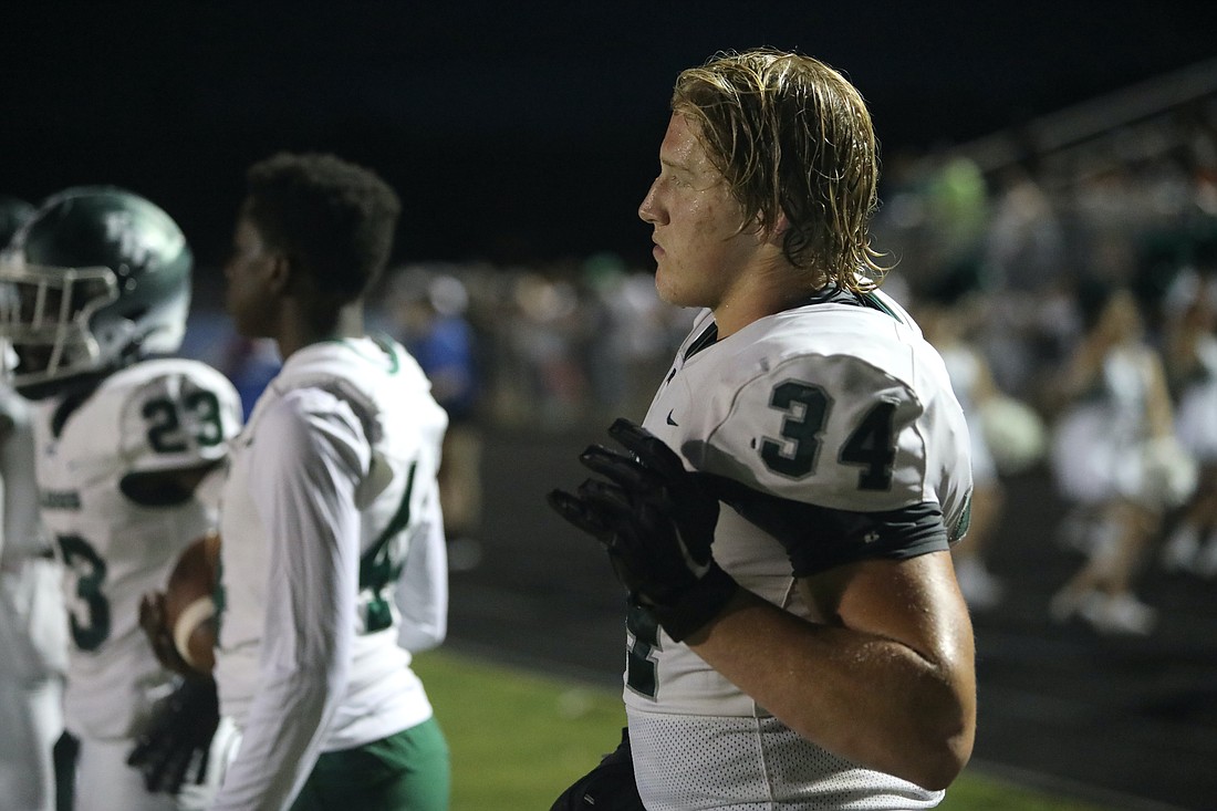 FPC defensive end Colby Cronk (34) has committed to North Carolina State University. File photo by Brent Woronoff
