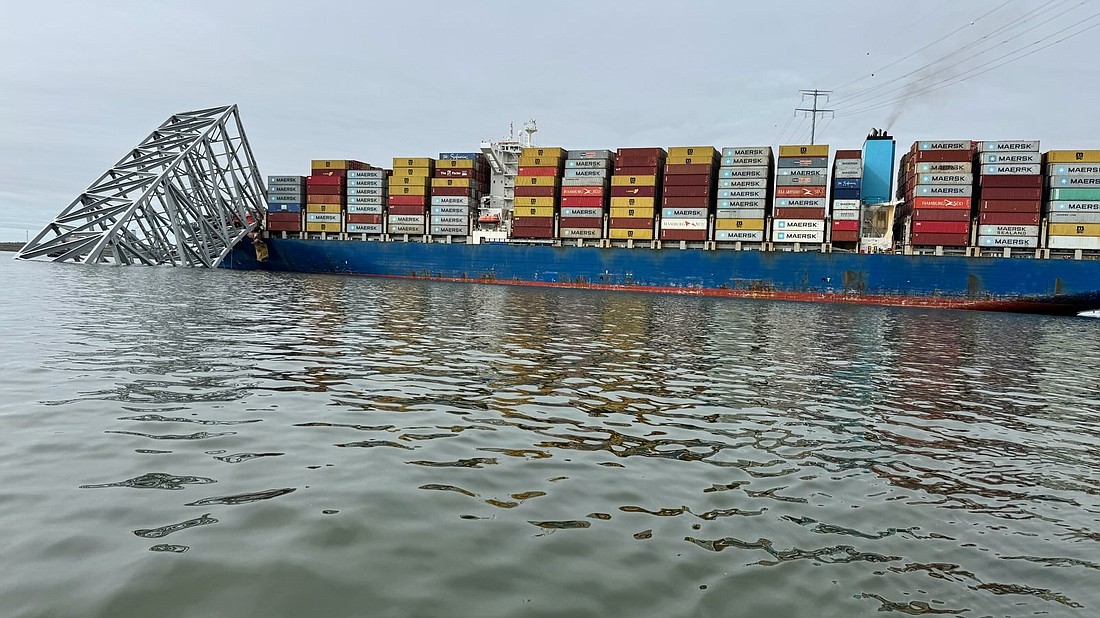 A container ship struck the Francis Scott Key Bridge in Maryland on March 26, shutting the Port of Baltimore.