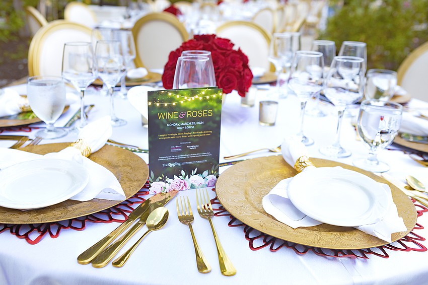 An enchanted evening of Wine & Roses in The Mable Ringling Rose Garden