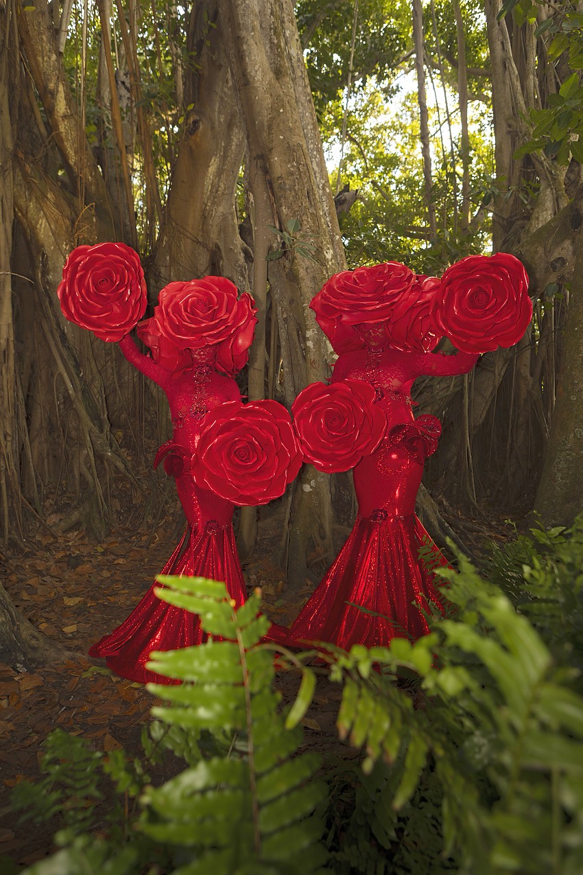 Performers from Kikimora Studio, Kriston Burnstin and Taylor McDuffy