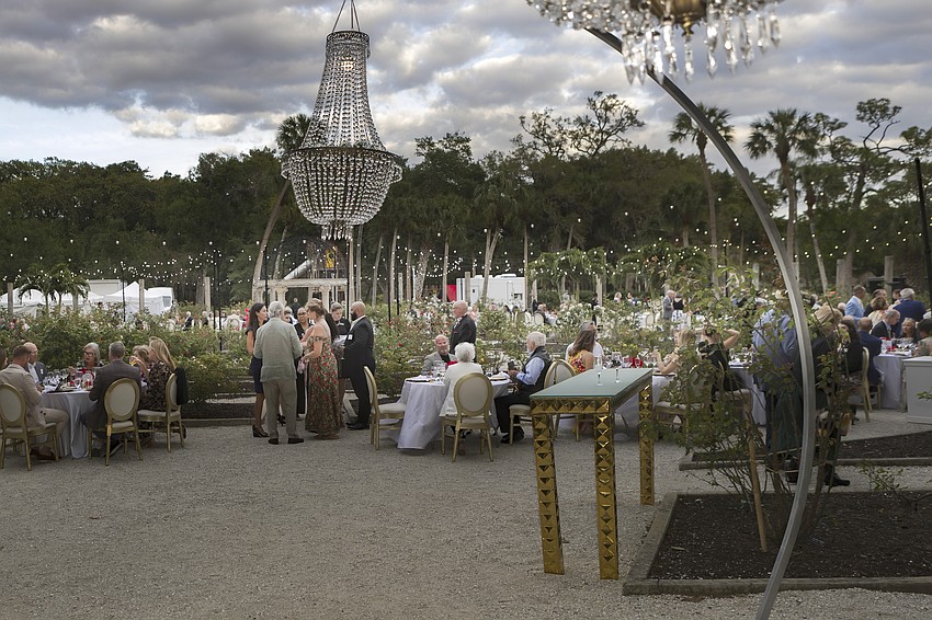 An enchanted evening of Wine & Roses in The Mable Ringling Rose Garden