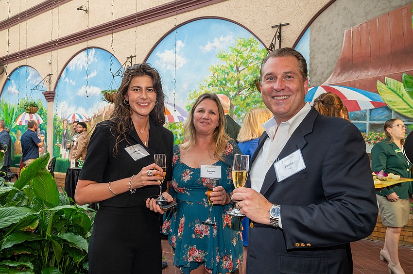 Camille Pelegrin with Jessica and Justin Bay