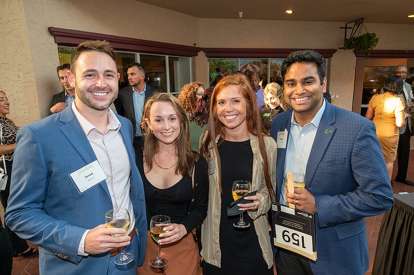 Jared Dennis and Alana Tsonas with Jill and Paras Saxena