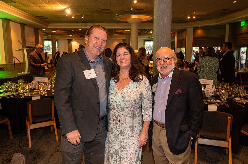 Rick and Katie Benninghove with Don Wood