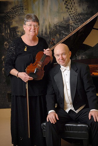 The Daytona Solisti Classical Players, featuring violinist Susan Pitard Acree and pianist Dr. Michael Rickman, will present “Mozartiana – Music of Mozart” on April 21 at Lighthouse Christ Presbyterian Church in Ormond Beach. Photo courtesy of Daytona Solisti