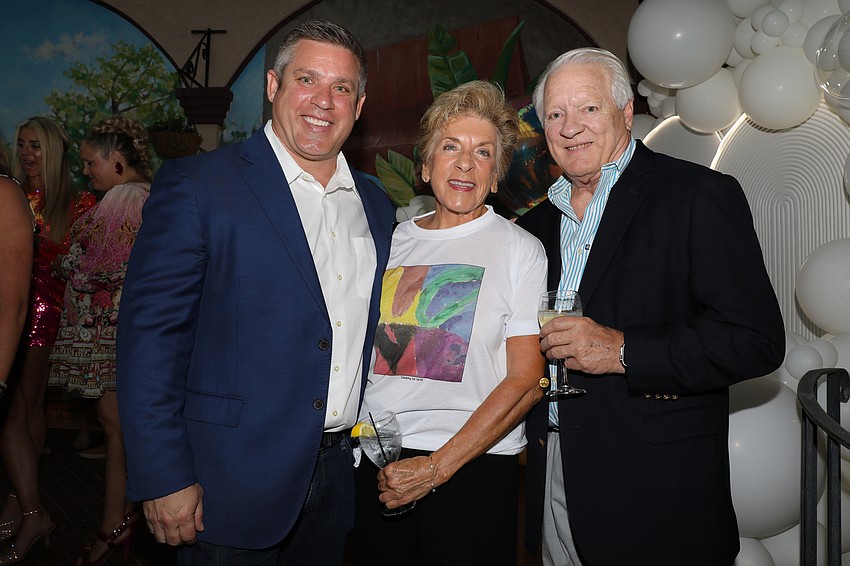 Co-chair Ethan Biter with his parents, Tina and Rich Biter