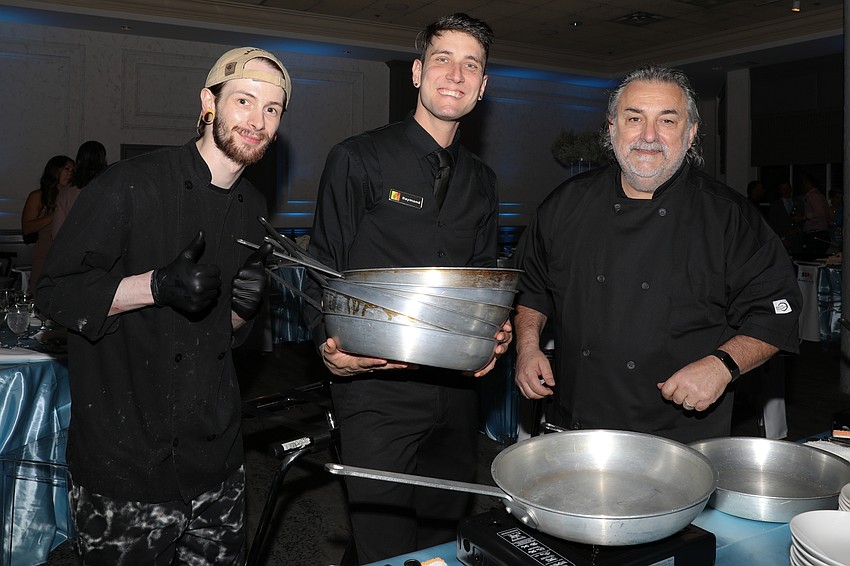 Michael's On East staff are ready for this unique cooking event and include Gabriel Malcolm, Raymond Alexander and Phil Mancini