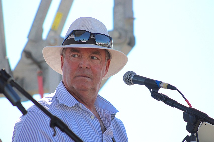 Longboat Key's Hank Peelle handled lead vocals and guitar for the Jam Band at Musicpalooza.