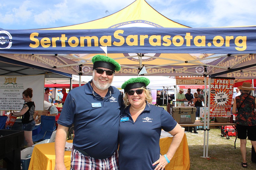 Jamie Miller and his wife Jennifer Bash, the Seratoma Club of Greater Sarasota co-presidents, expected more than 3,000 tickets sold to My Hometown Fest.