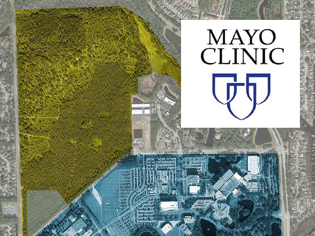 The Mayo Clinic in Florida is working to expand its campus by 210 acres by adding land to the north.