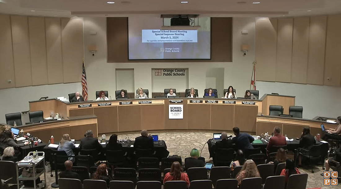 After a daylong hearing Tuesday, March 5, before the Orange County School Board, the school district and the Orange County Classroom Teachers Association found common ground.