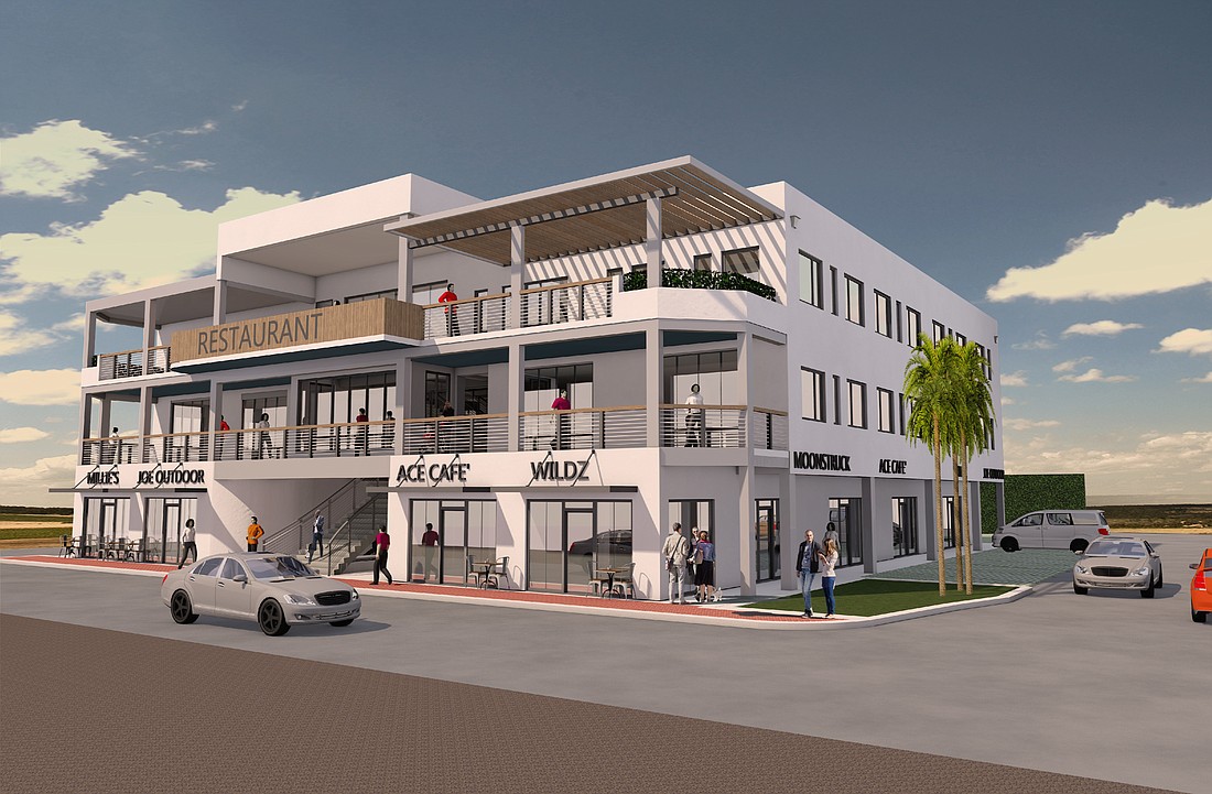 Elase medical spa is the first tenant at Grand Ocean, the office and retail project scheduled to be completed this fall in the Beaches Town Center in Atlantic Beach.