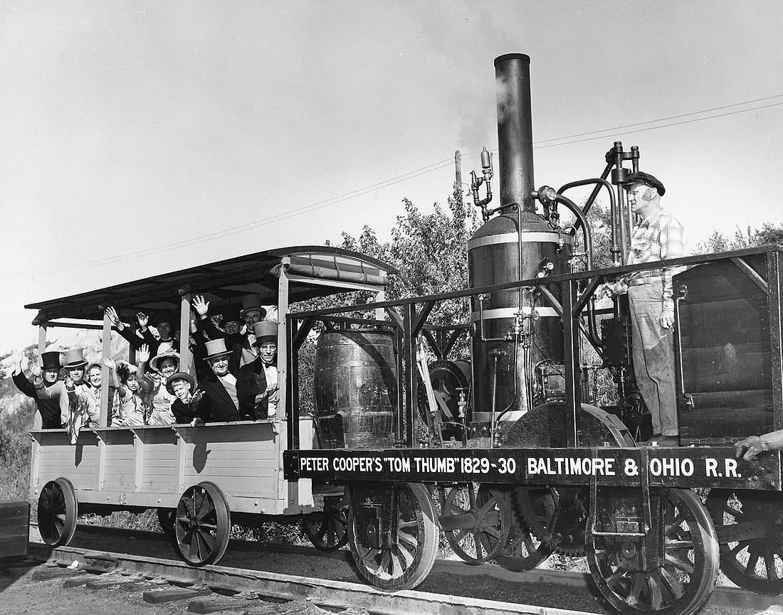 The Baltimore & Ohio Railroad “Tom Thumb” steam locomotive has been known as the first successful American steam locomotive. It was built in 1830 and carried passengers until at least March 1831 but was never placed into regular service, according to the B&O Railroad Museum.
