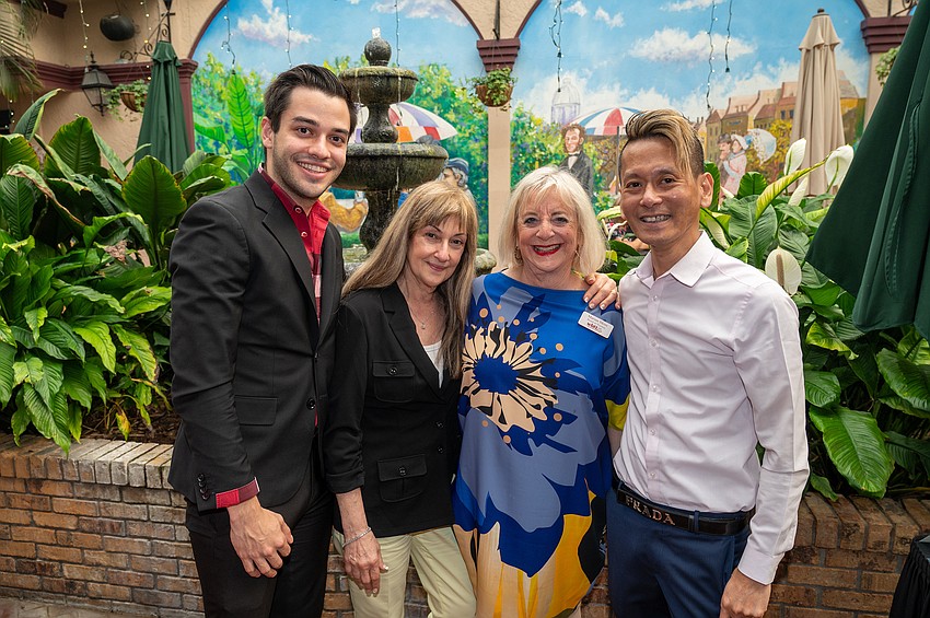 Jason and Elizabeth Klamson with Marion Moss and Jeffrey Karasawa