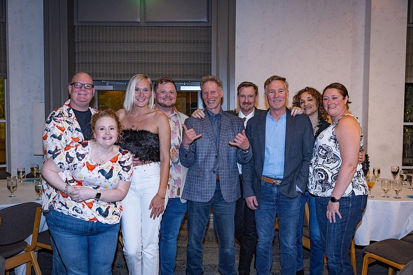 Janice and George Rodgers, Katherine Teel, Tyler Hagan, Art Day, Jeff Weller, Don Hagan, Andera Bearcroft and Lee Towle Day