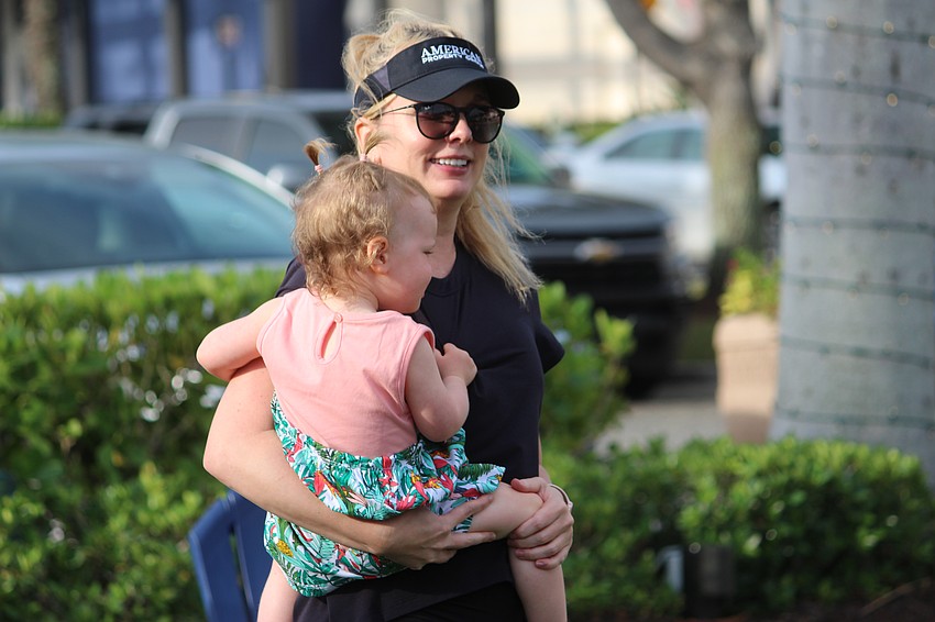 Jenny Doak holds 2-year-old Parker Doak.
