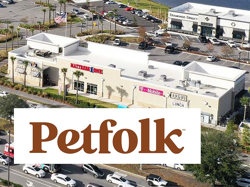 Petfolk veterinary care service is planned in The Strand at St. Johns Town Center in the building occupied by Mission BBQ, Domu, Planet Smoothie and T-Mobile.