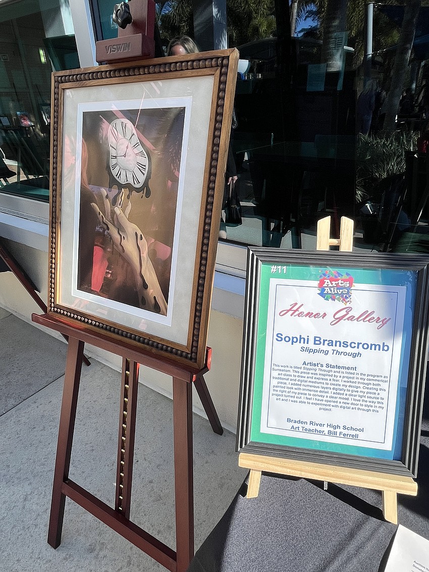 Braden River High School's Sophi Branscromb has her piece 