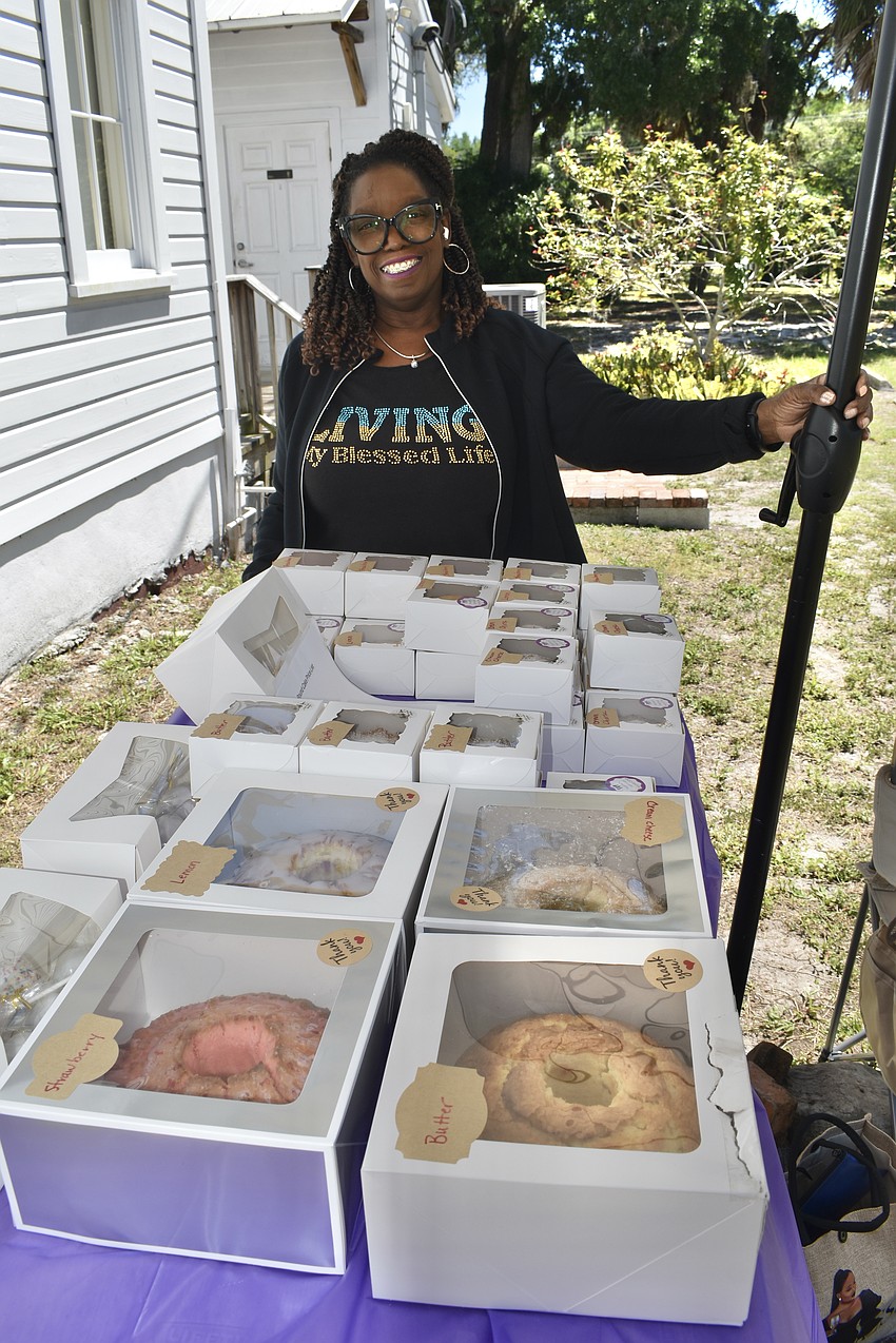 Veronica Ford of Ronnie's Delicious Pound Cakes offered her creations at the event.