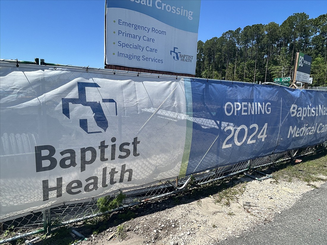 The Baptist Nassau Crossing Medical Campus is planned along Florida 200 east of I-95. Construction started in March 2023.