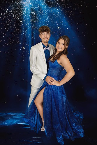 Stephen Maxwell and Madelynn Hambelton were the senior king and queen of the 2024 Matanzas High School prom. Photo by Savannah Payne Photography