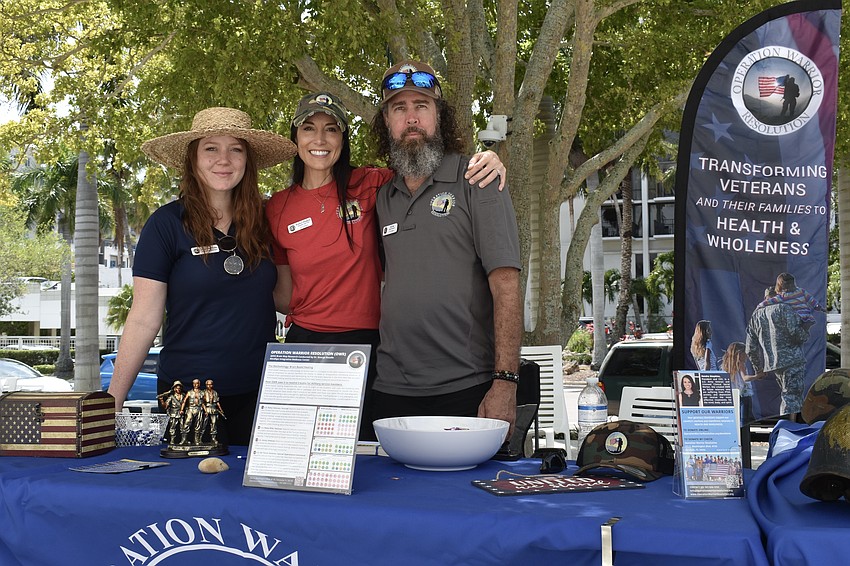 Jacqueline Woish, Kendra Simpkins and Dan Bue of Operation Warrior Resolution