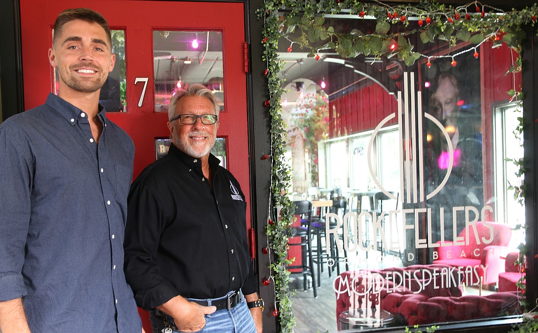 Slate and Kevin Gray, the father-son duo behind Rockefeller's in Ormond Beach. Photo by Jarleene Almenas