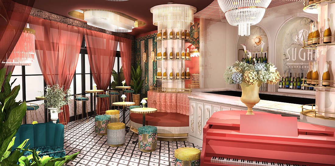 Sugar Champagne Bar is expected to open by the end of the year.