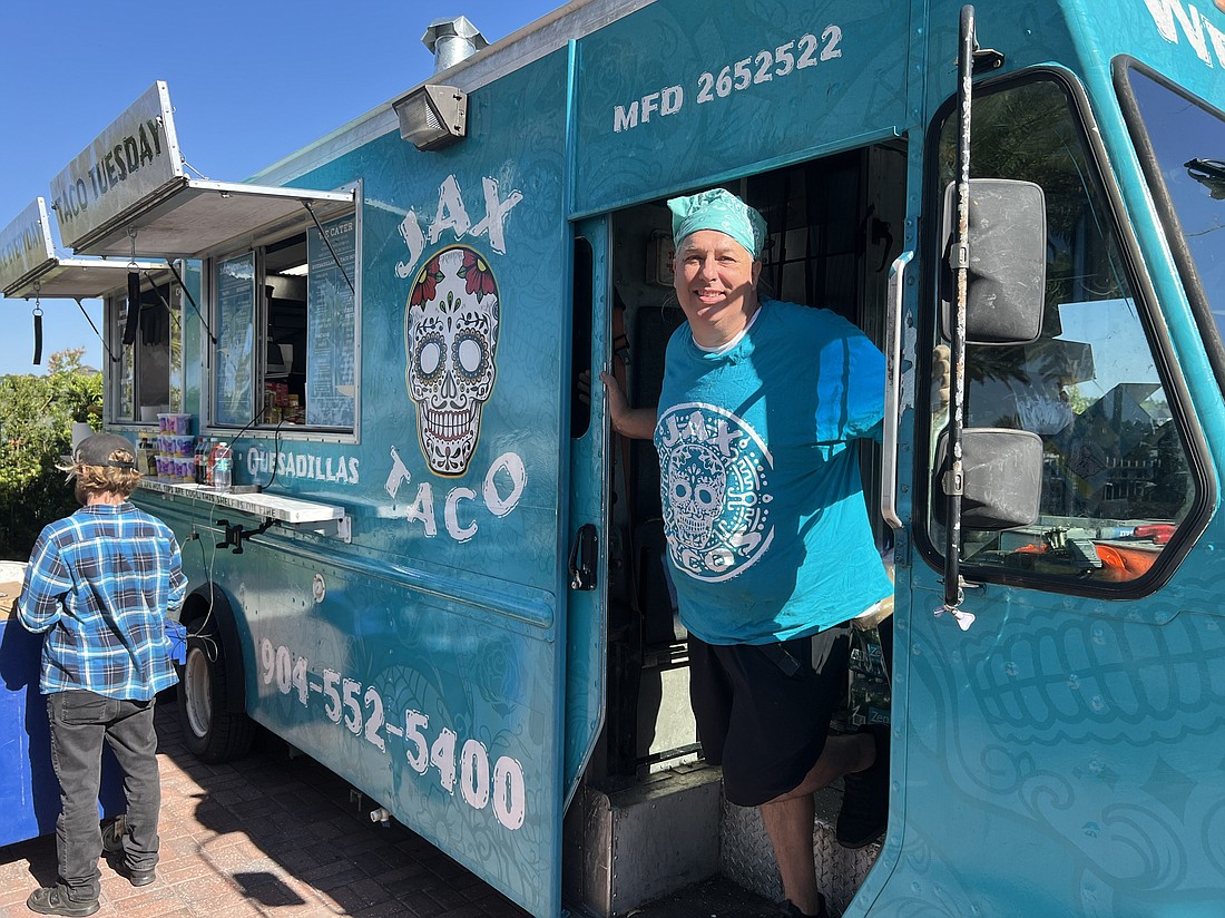 Mark Embrick, the operator of Jax Taco Truck, discovered the benefits of selling tacos over other fare in 2019. He started with a barbecue truck but found it was a hit-and-miss venture. With tacos, “If I run out of ground beef or chicken, I can kind of run out and grab something and be back in business.”