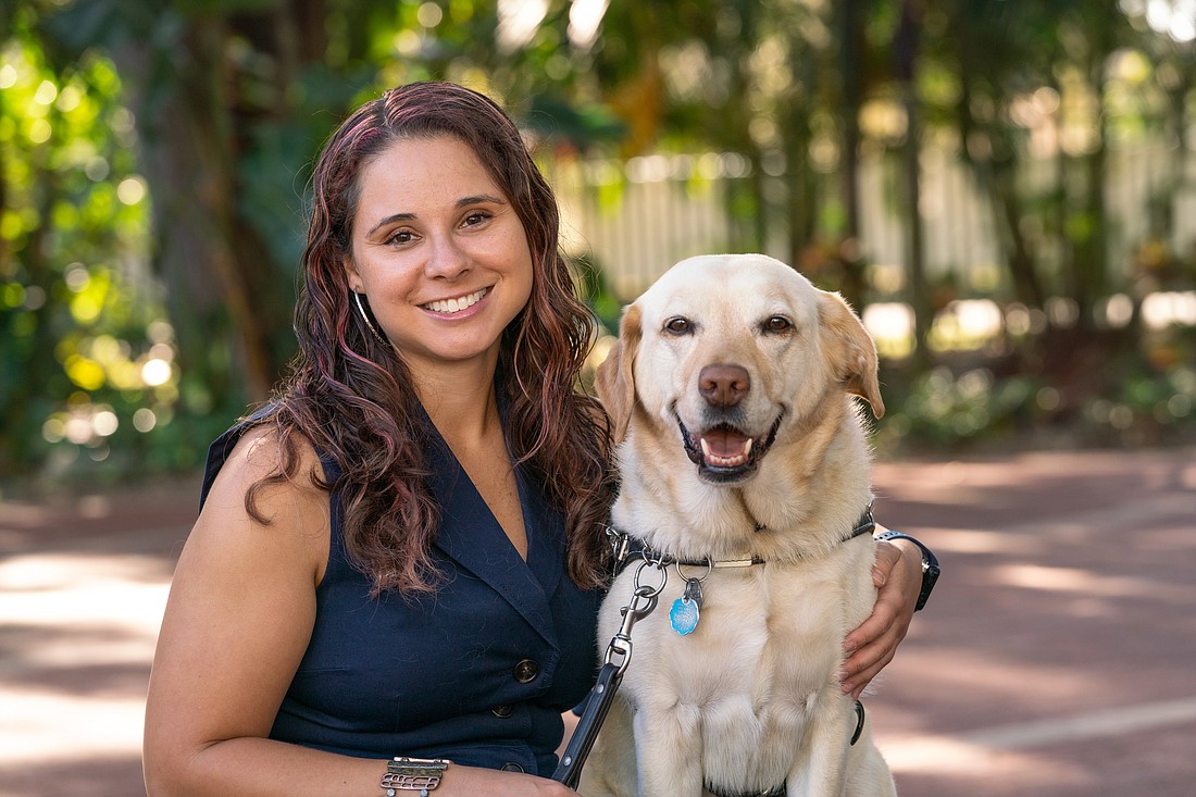 Katie McCoy, an associate director of philanthropy for Southeastern Guide Dogs, will talk about how Bristol, her guide dog, brings her out of darkness every day.