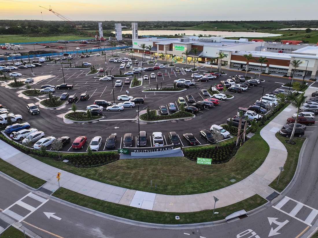 Publix Super Market’s new store is the first in the new Benderson-developed Fruitville Farms project in Sarasota.